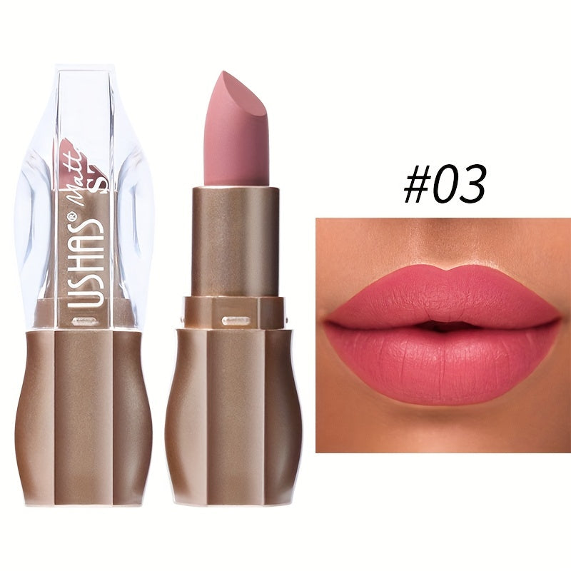 Kissable Colors: 12 Matte Long-Lasting Lipsticks-5